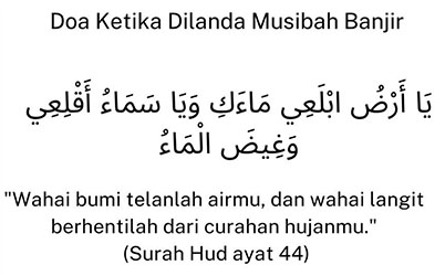 doa ketika dilanda banjir
